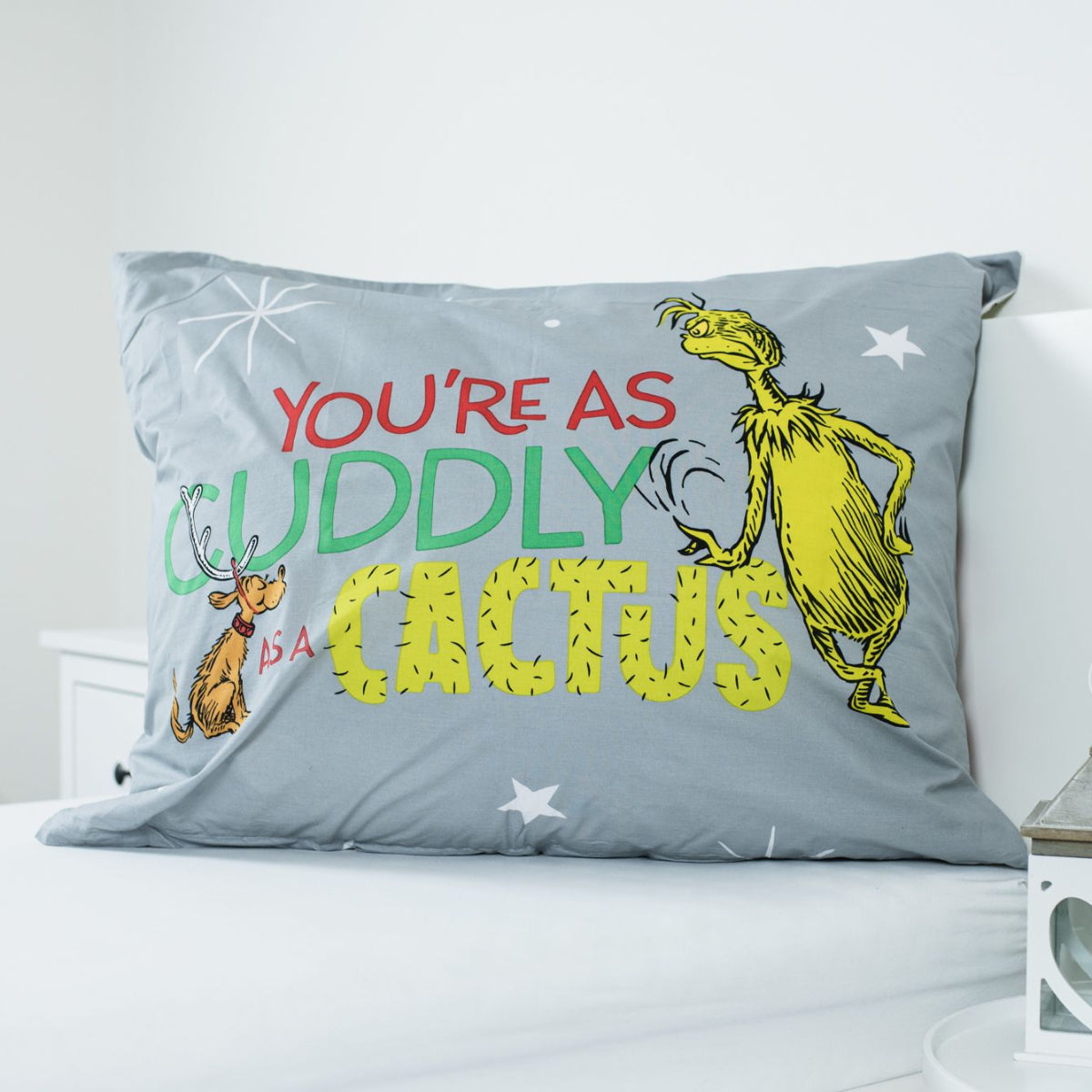 The Grinch Fan Bettwäsche 140 × 200 cm Baumwolle Bettwäsche Set für Kinderzimmer und Schlafzimmer