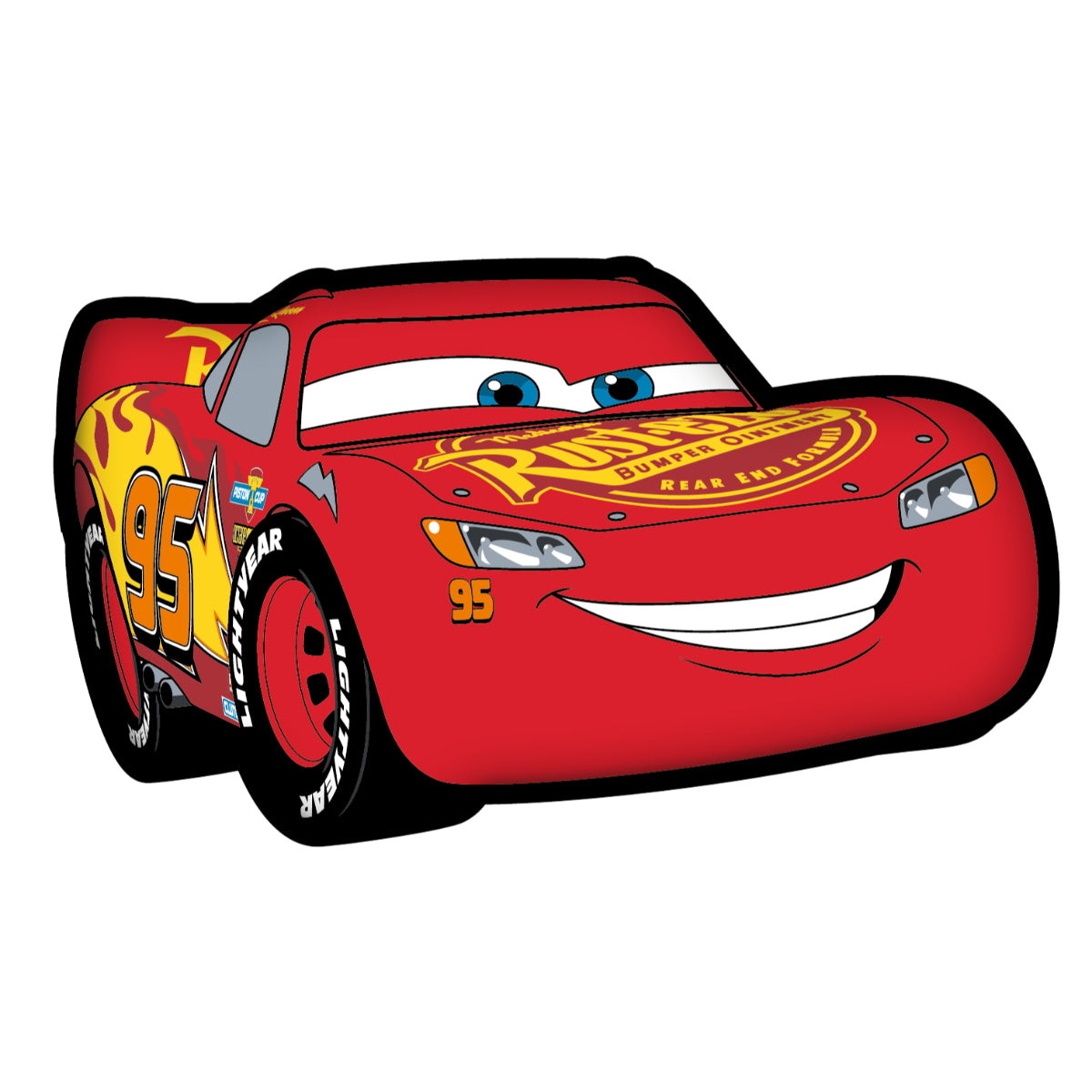 Disney Cars Lightning McQueen Dekokissen Kinder Kuschelkissen Charakter Kissen aus weichem Polarfleece