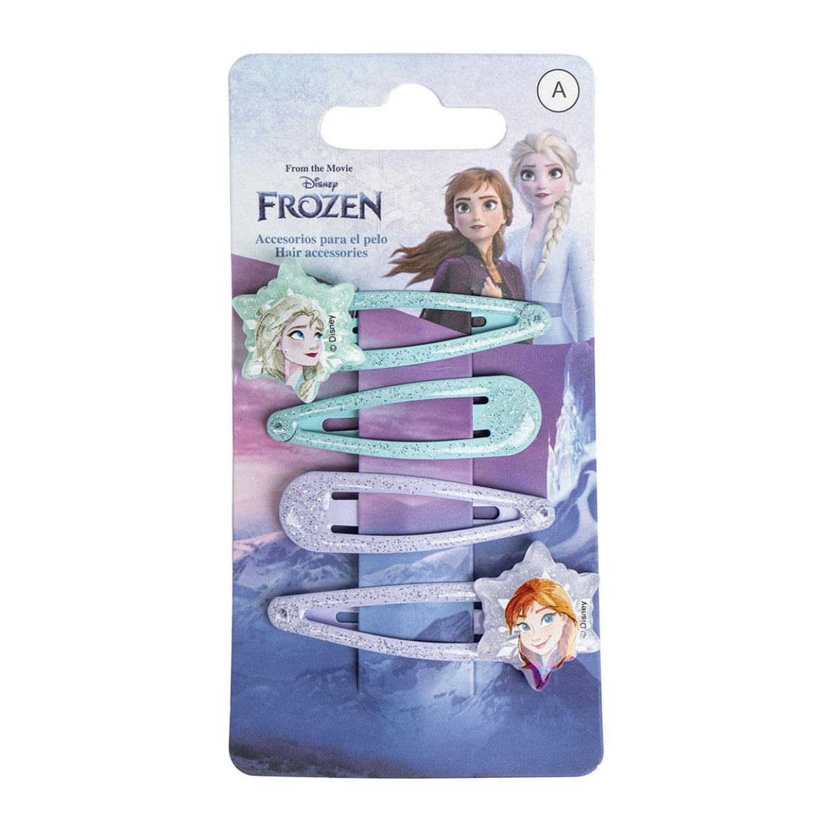 Disney Frozen Haaraccessoires – 4 Stück Kinder Haarspangen für Alltag & Party