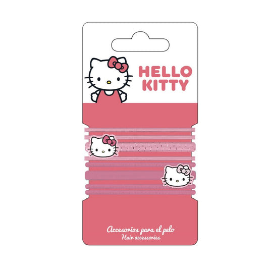Hello Kitty Haargummi Set 8 bunte Elastics für Kinder & Mädchen