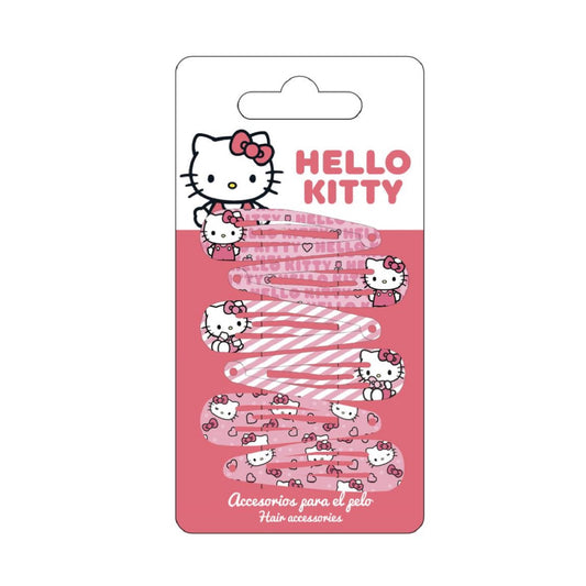 Hello Kitty Haarspangen Set – 6 bunte Clips für Kinder & Mädchen