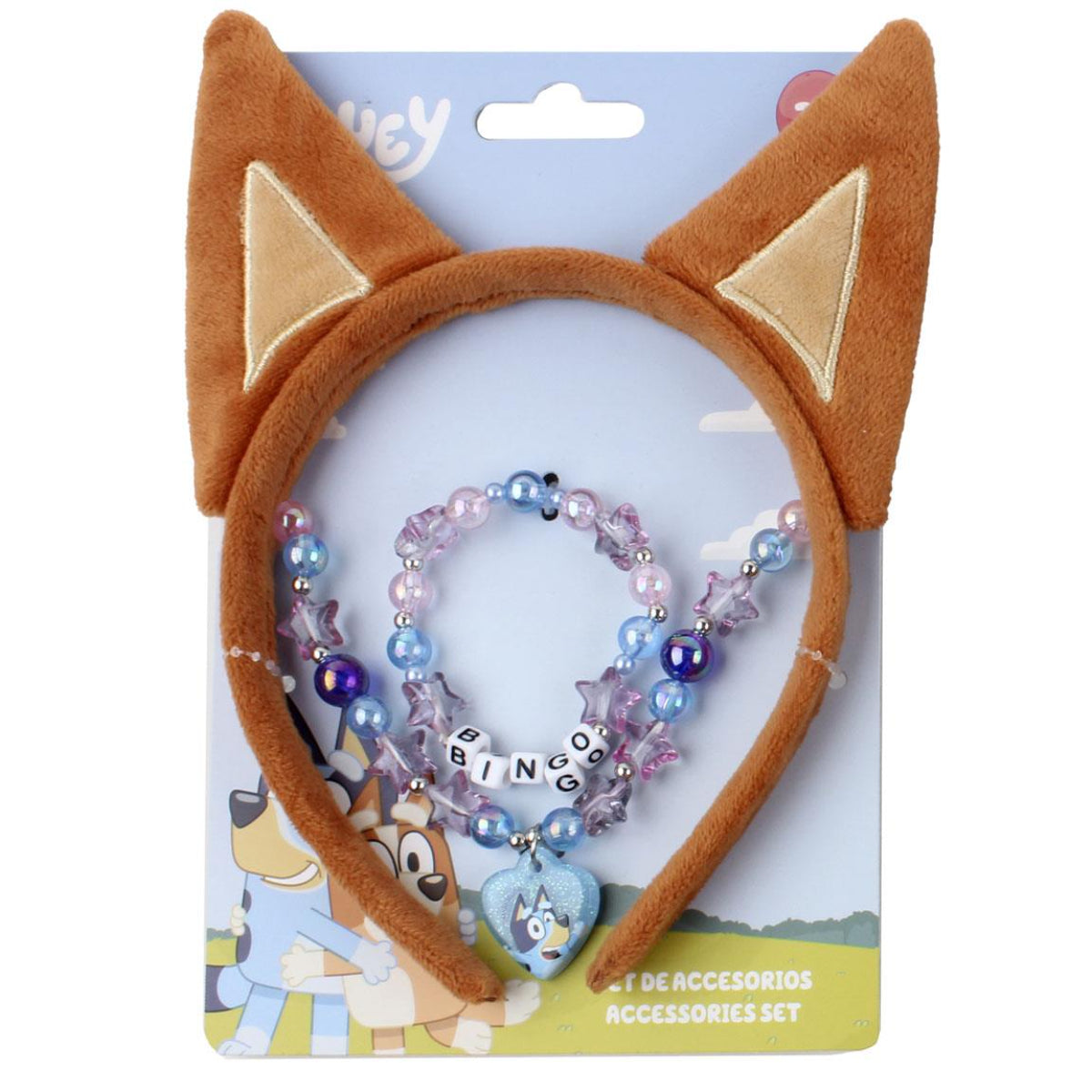Bluey Schmuckset für Mädchen – Kinderschmuck mit Serienmotiv