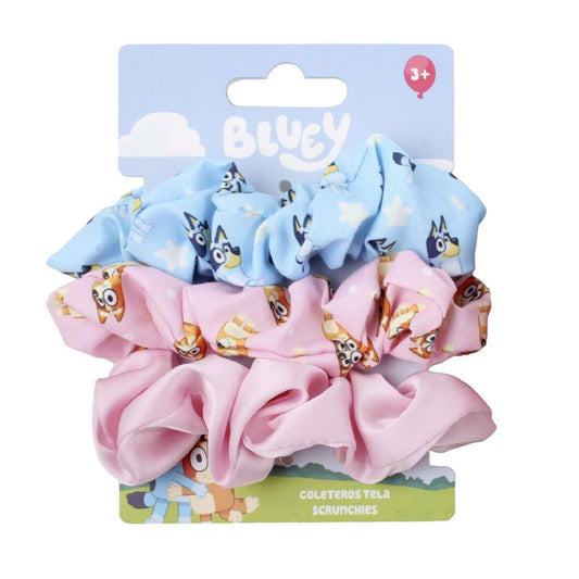 Bluey Haargummi Set – 3 Scrunchies für Kinder im Serien-Design
