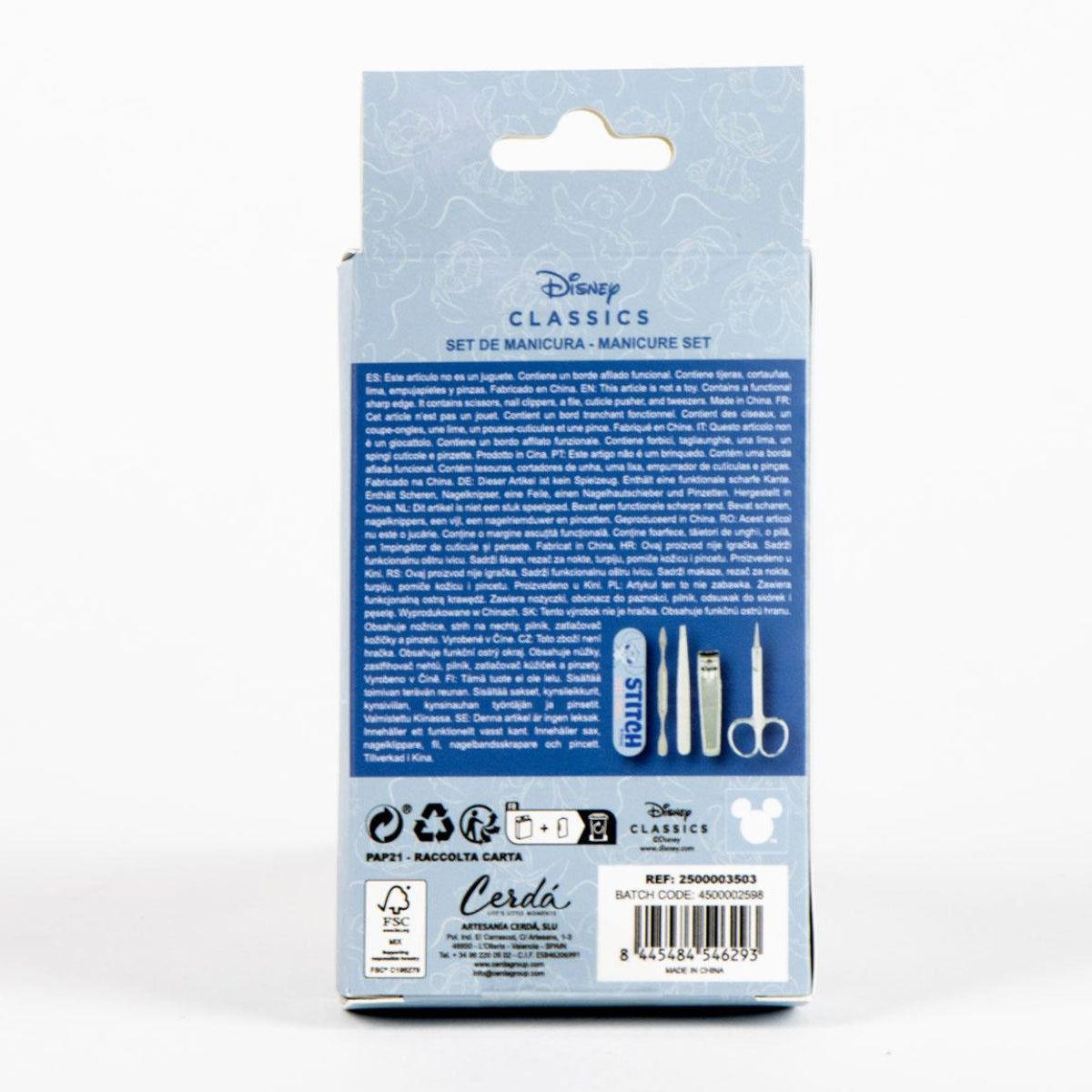 Disney Stitch Maniküre Etui mit Pflegewerkzeugen für Alltag und Reise