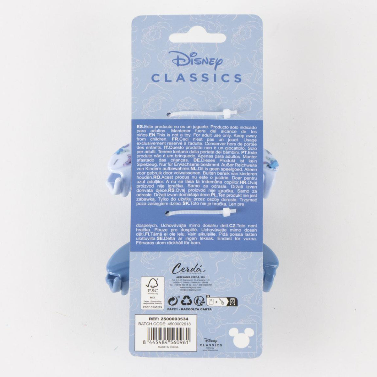 Disney Stitch Haarspangen – 2er Set Haarklammern für Erwachsene