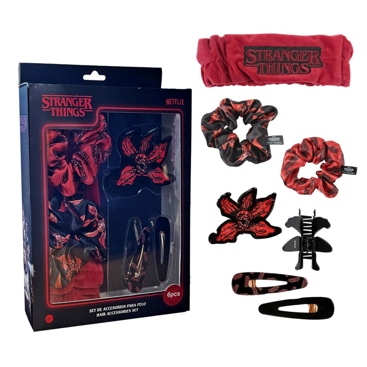 Stranger Things Haarschmuck Set Damen Haarspangen Haarclips Styling