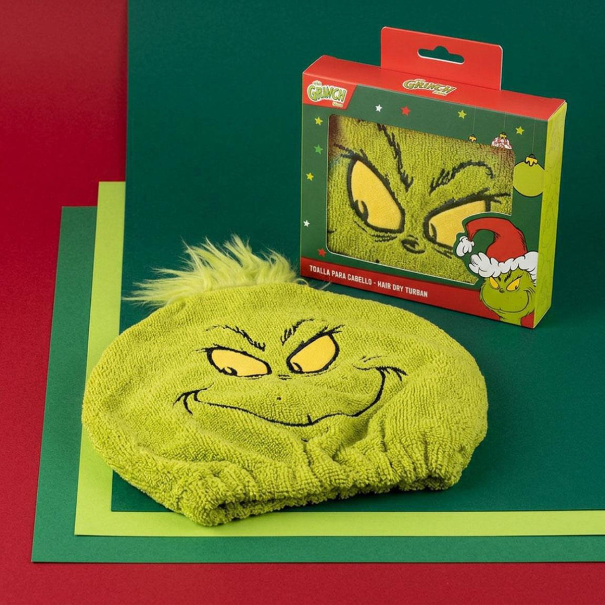 The Grinch Haarhandtuch für Zuhause Reise und tägliche Pflegeroutine