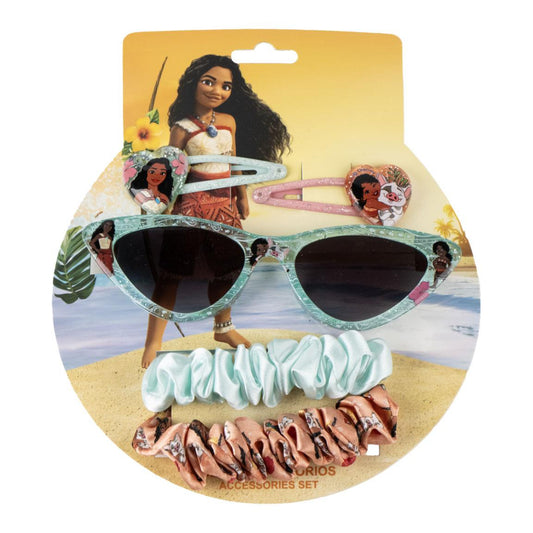 Disney Vaiana Kinder Beauty Set mit Sonnenbrille Accessoire Set für Spiel und Verkleidung