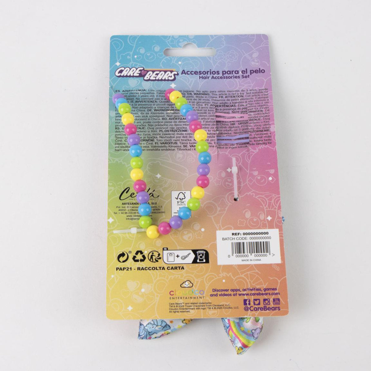 Care Bears Beauty Set Accessoires Kinder Geschenkset mit Armband Haarclips Kette