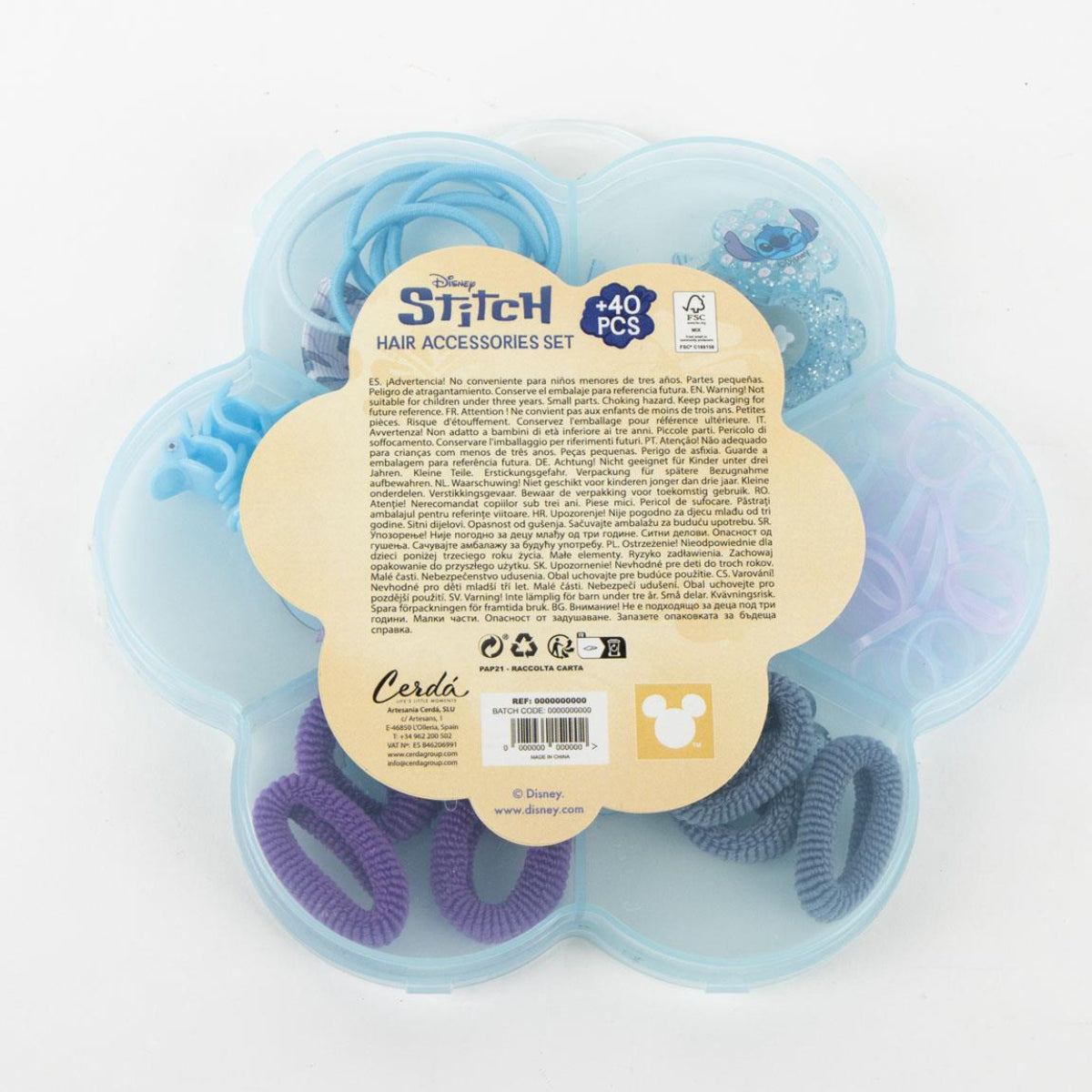 Disney Stitch 20+ Teilig Fantasia Beauty Set Kinder Accessoire Set für kreative Freizeit und Rollenspiel