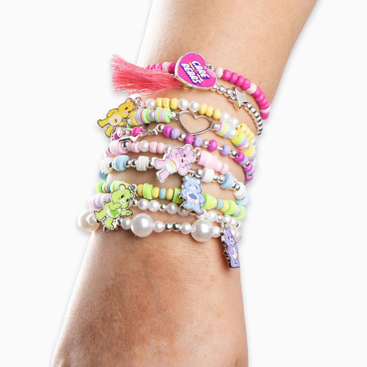 Care Bears DIY Schmuckset Kinder Armbänder Set für Basteln Gestalten und Verschenken
