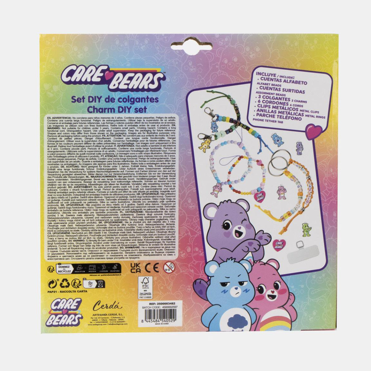 Care Bears DIY Bag Clip Set Kinder Bastelset für Taschenanhänger und Accessoire Gestaltung