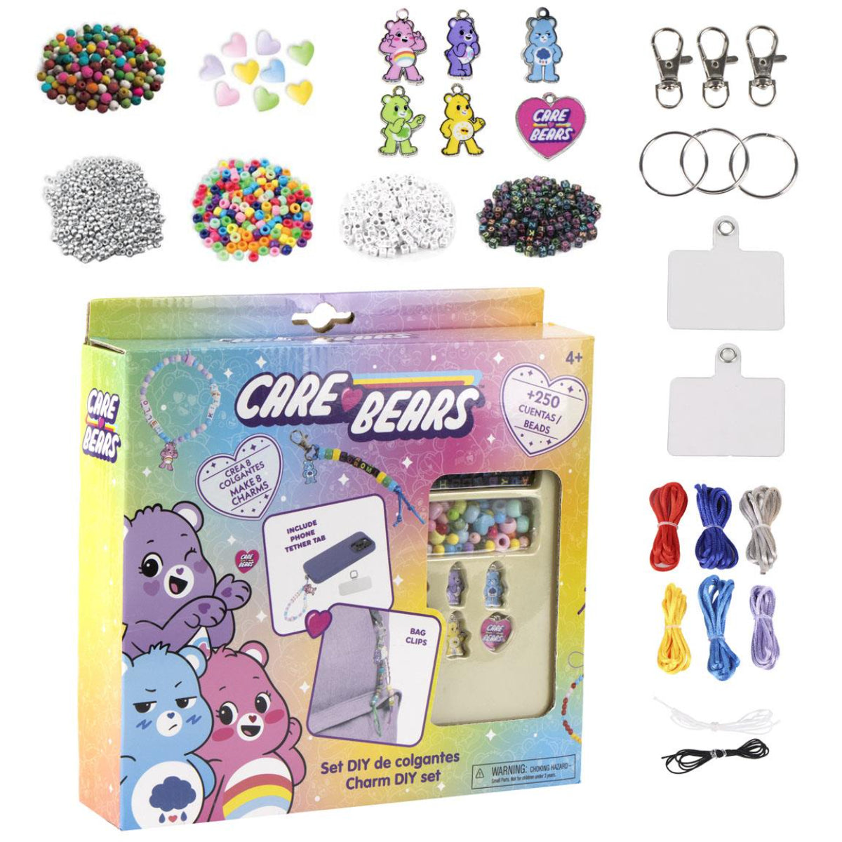 Care Bears DIY Bag Clip Set Kinder Bastelset für Taschenanhänger und Accessoire Gestaltung