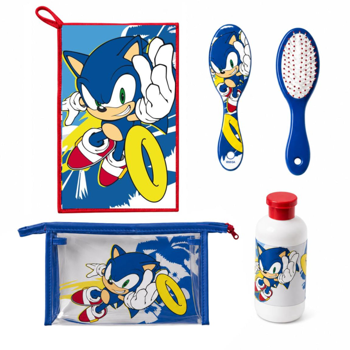 Sonic Kulturbeutel Kinder Waschbeutel Reise Tasche Zubehör 23 cm
