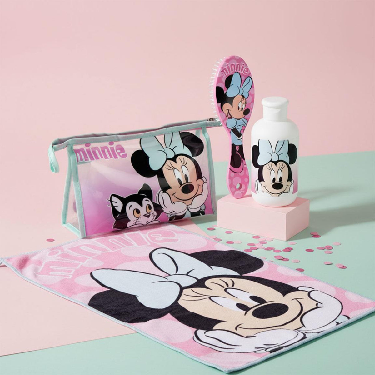 Disney Disney Minnie Mouse Kinder Waschset Kulturbeutel Haarbürste Handtuch Travel Zubehör