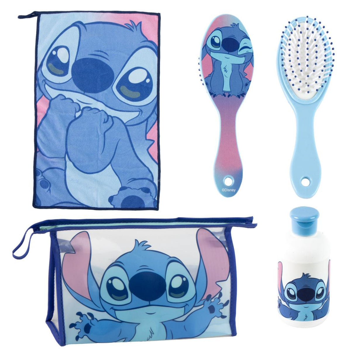 Disney Lilo & Stich Kinder Waschset Kulturbeutel Haarbürste Handtuch Travel Zubehör