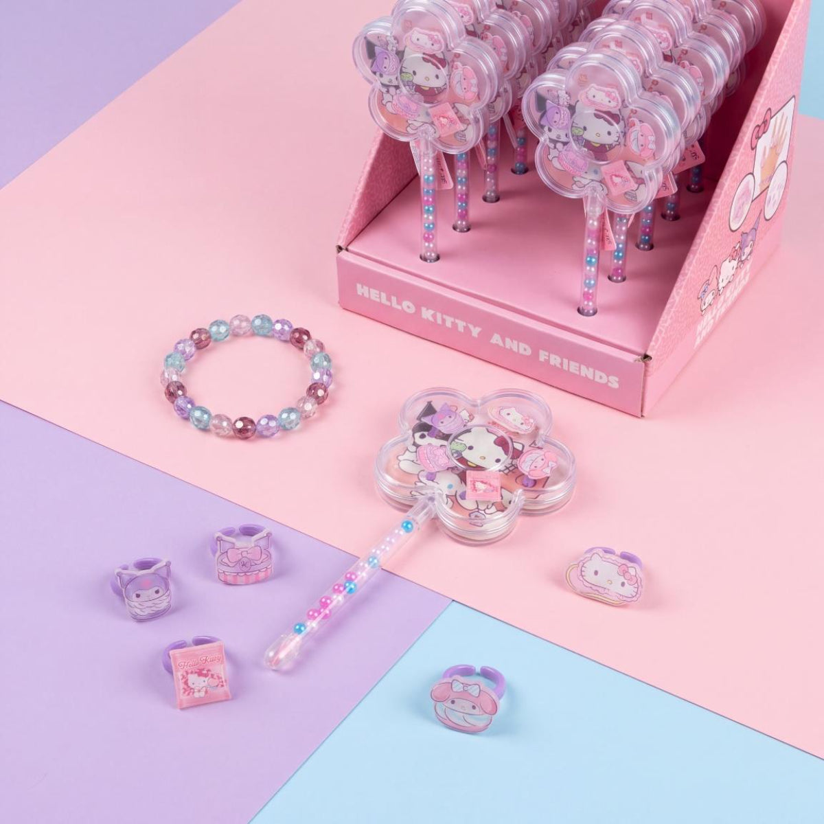 Hello Kitty Schmuckset Kinder kompakt für Zuhause Reisen Freizeit und besondere Anlässe