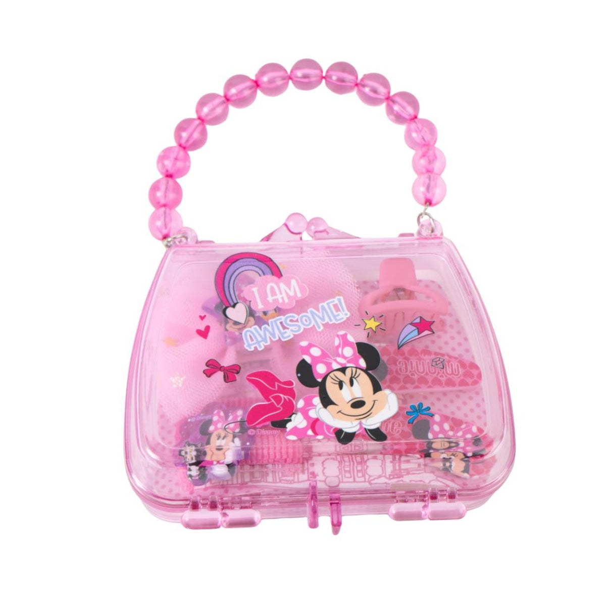 Disney Minnie Mouse Kinder Beauty Set mit Täschchen für Zuhause Freizeit Reisen Verkleiden