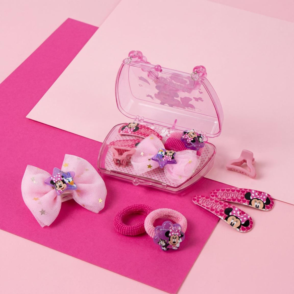 Disney Minnie Mouse Kinder Beauty Set mit Täschchen für Zuhause Freizeit Reisen Verkleiden
