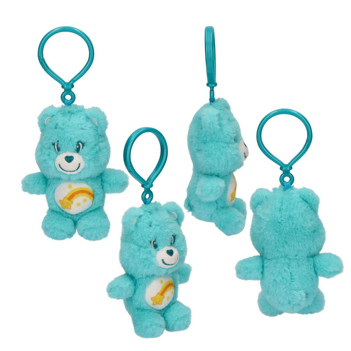 Care Bears Bag Clip Kinder Taschenanhänger Set aus Polyester für Rucksack und Freizeit