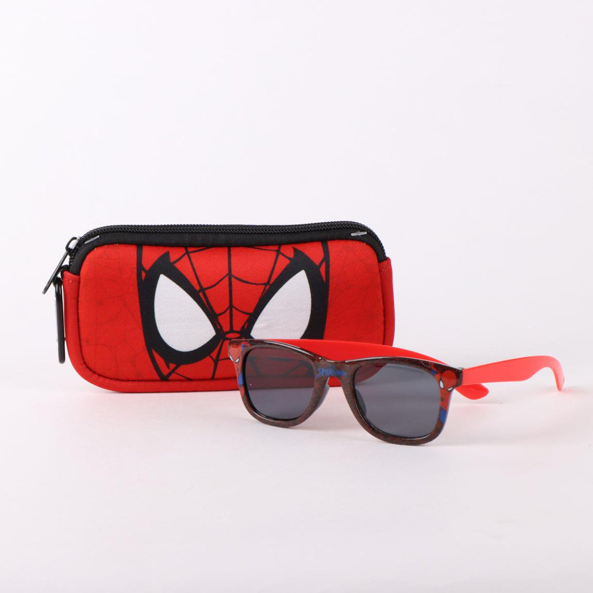 Spider-Man Kinder Sonnenbrille mit Etui und Aufbewahrungshülle für Schule und Freizeit