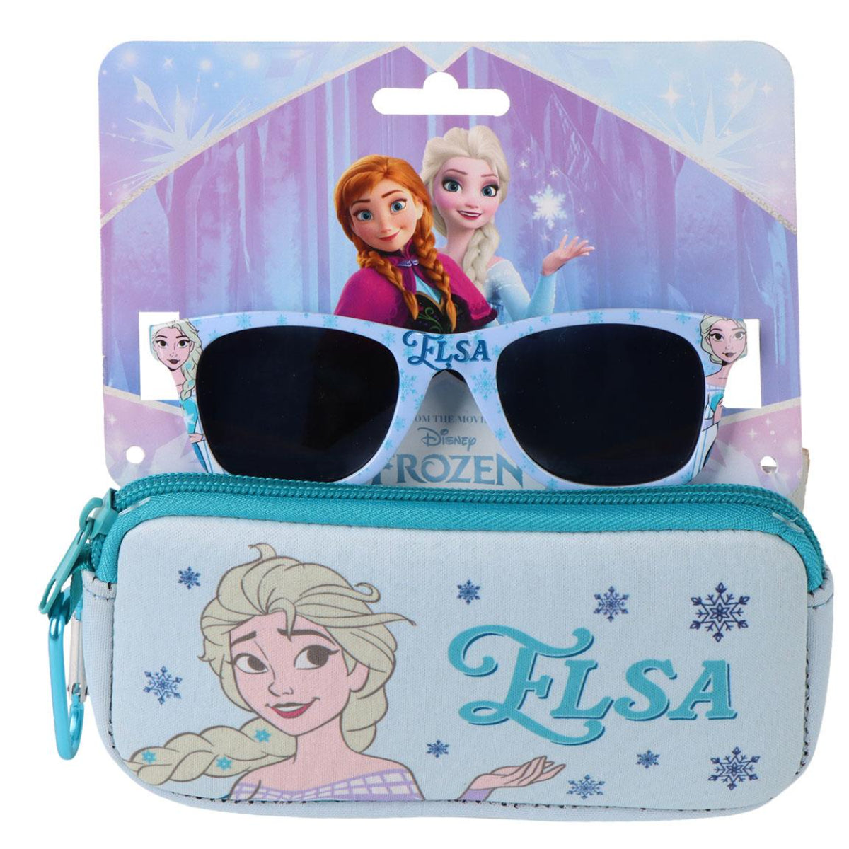 Disney Frozen Sonnenbrillen Set Kinder mit Schutzcover und Etui für sonnige Tage