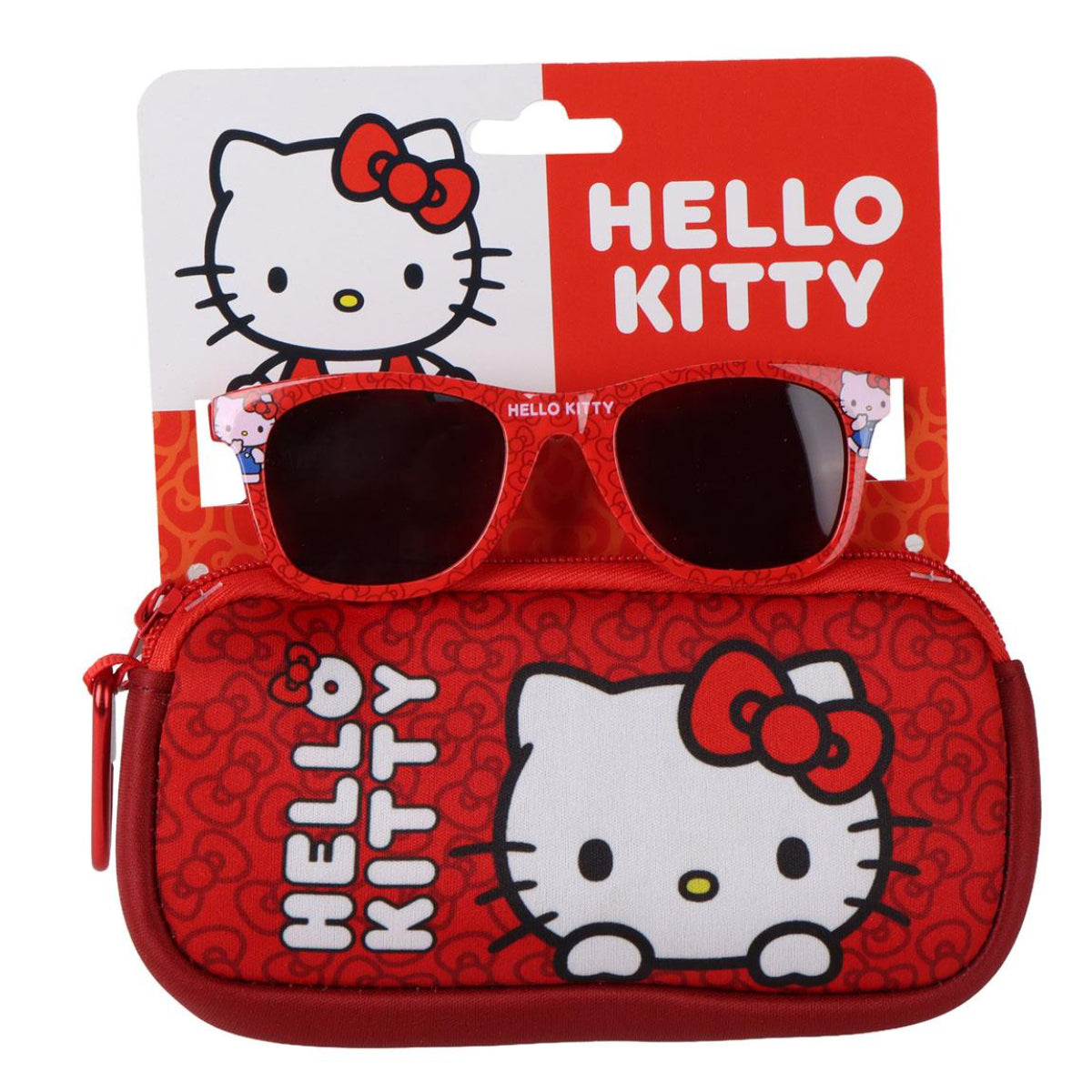 Hello Kitty Kinder Sonnenbrille mit Etui und Aufbewahrungsbox für sicheren Transport