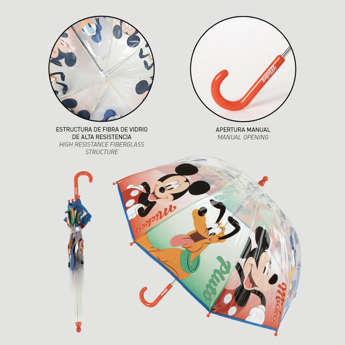 Disney Mickey Mouse Regenschirm Ø 45 cm für Regentage