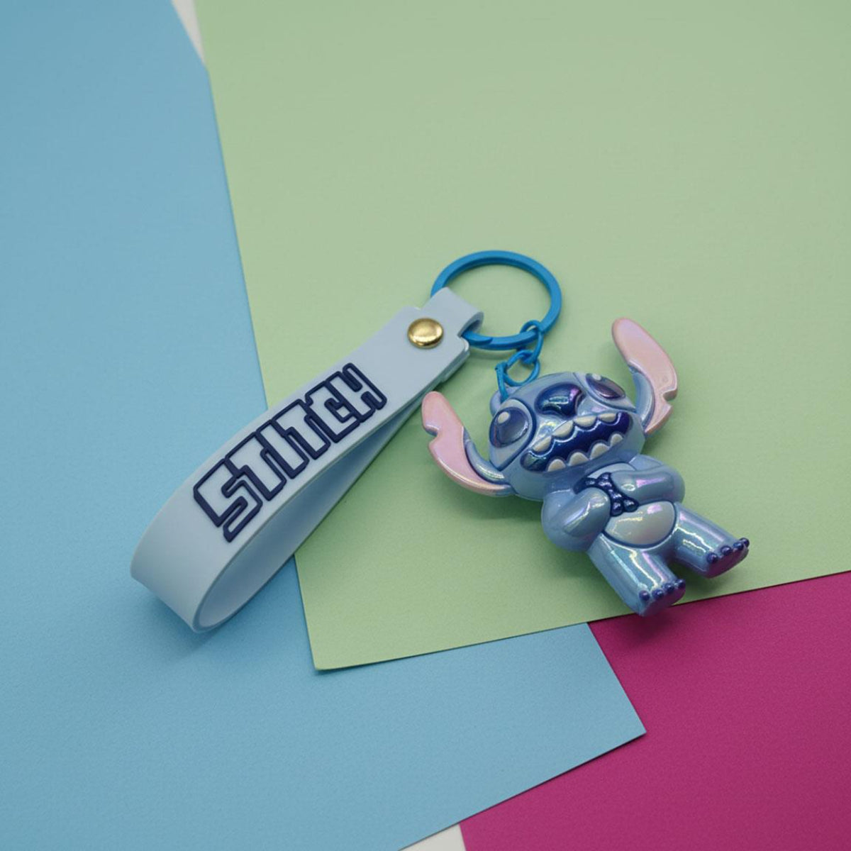 Disney Stitch 3D Schlüsselanhänger für Schlüssel Tasche Rucksack und Alltag
