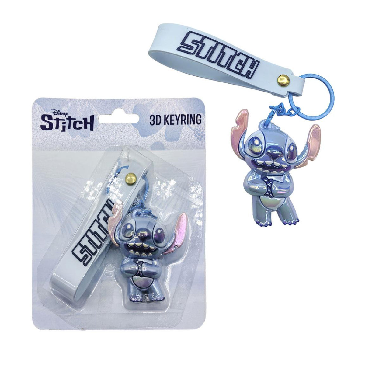 Disney Stitch 3D Schlüsselanhänger für Schlüssel Tasche Rucksack und Alltag