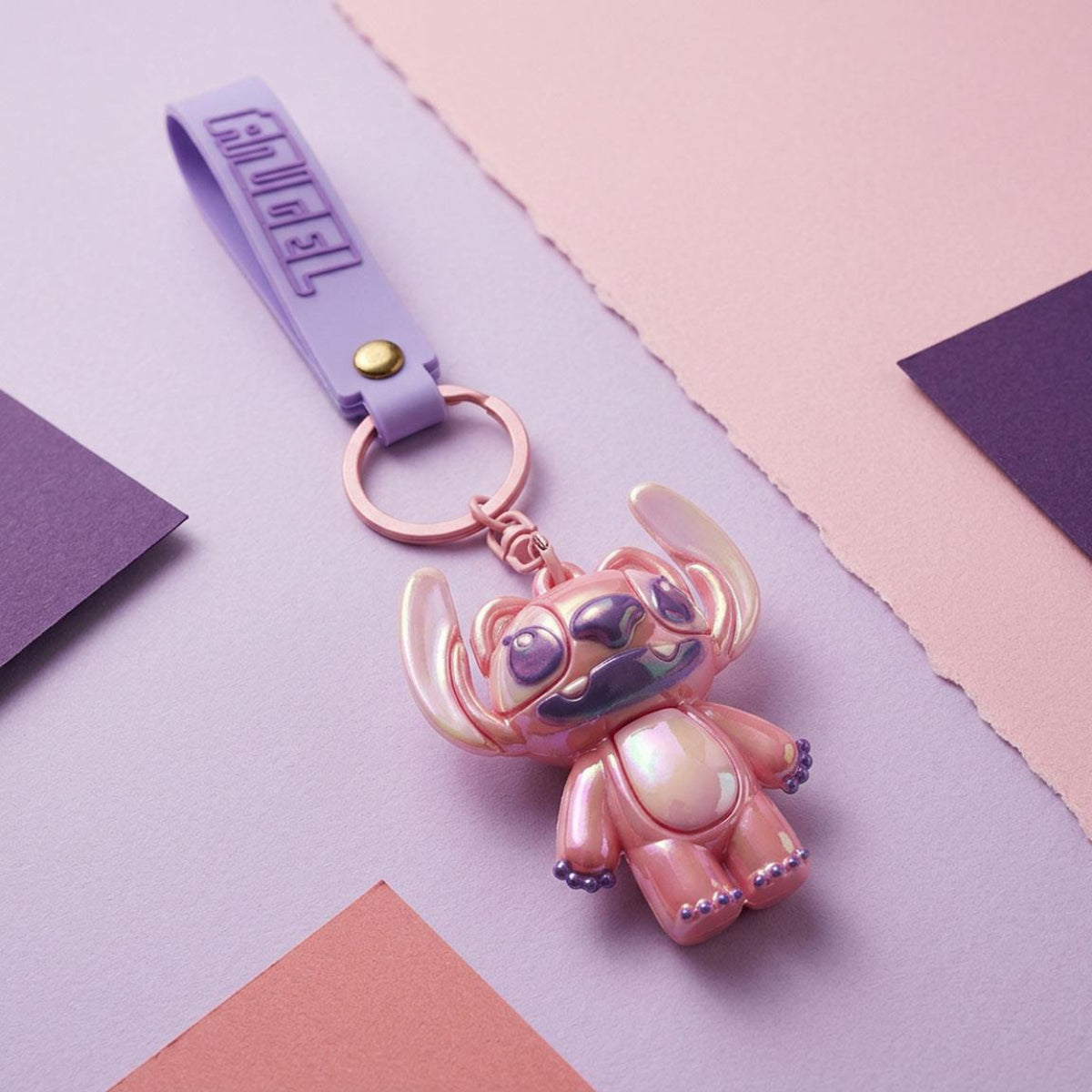 Disney Stitch Angel 3D Schlüsselanhänger für Schlüssel Tasche Rucksack und Alltag