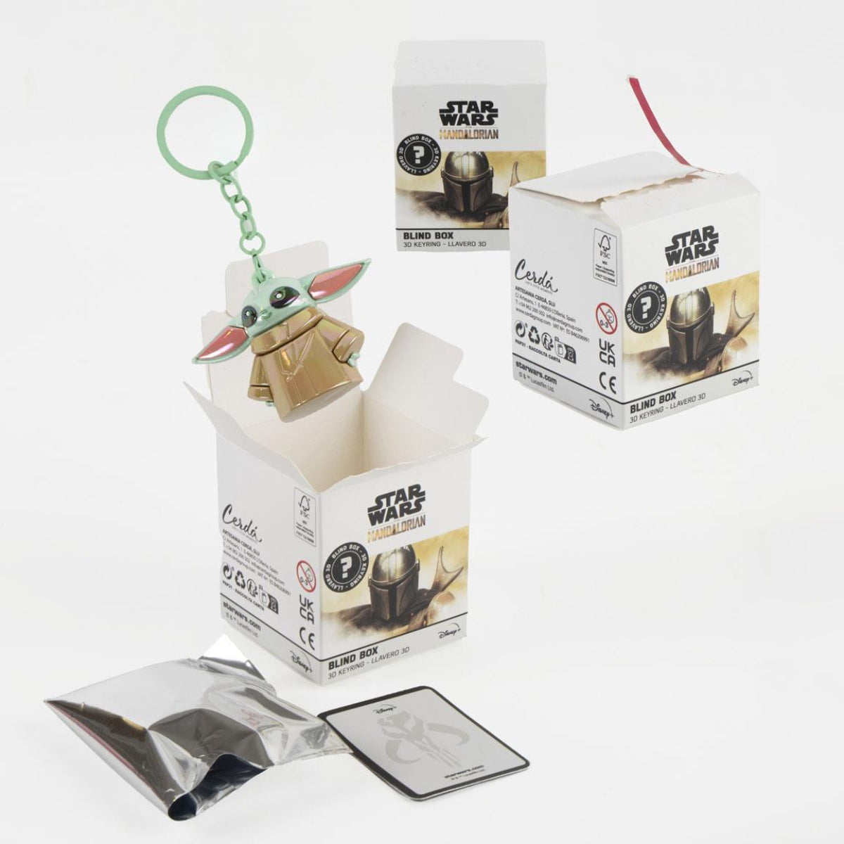 Star Wars The Mandalorian Blind Box Schlüsselanhänger Mystery Pack zufälliges Motiv für Fans