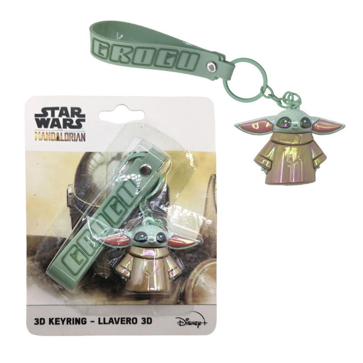 The Mandalorian Grogu 3D Schlüsselanhänger für Schlüssel Tasche Rucksack und Alltag