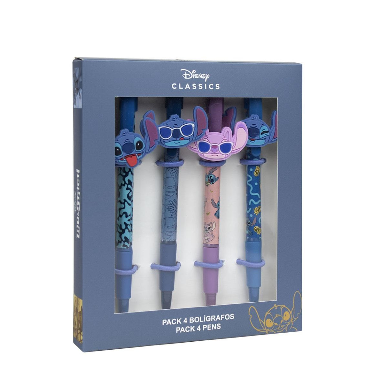 Disney Stitch Kugelschreiber Set 4 Stück Schreibset Kinder Schule Büro