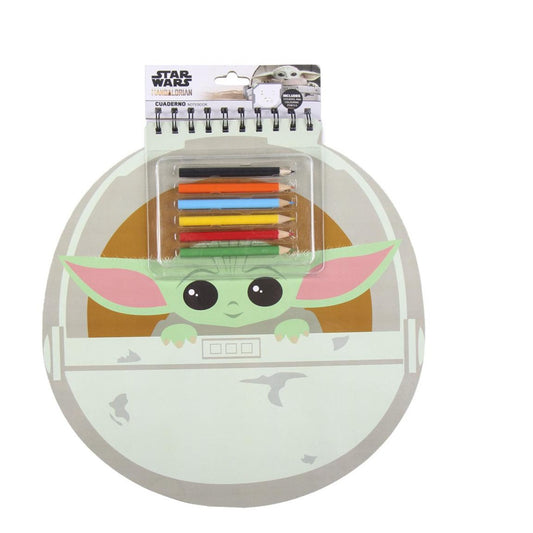 The Mandalorian Grogu Schulheft – Buntes Notizbuch & Tagebuch für Fans