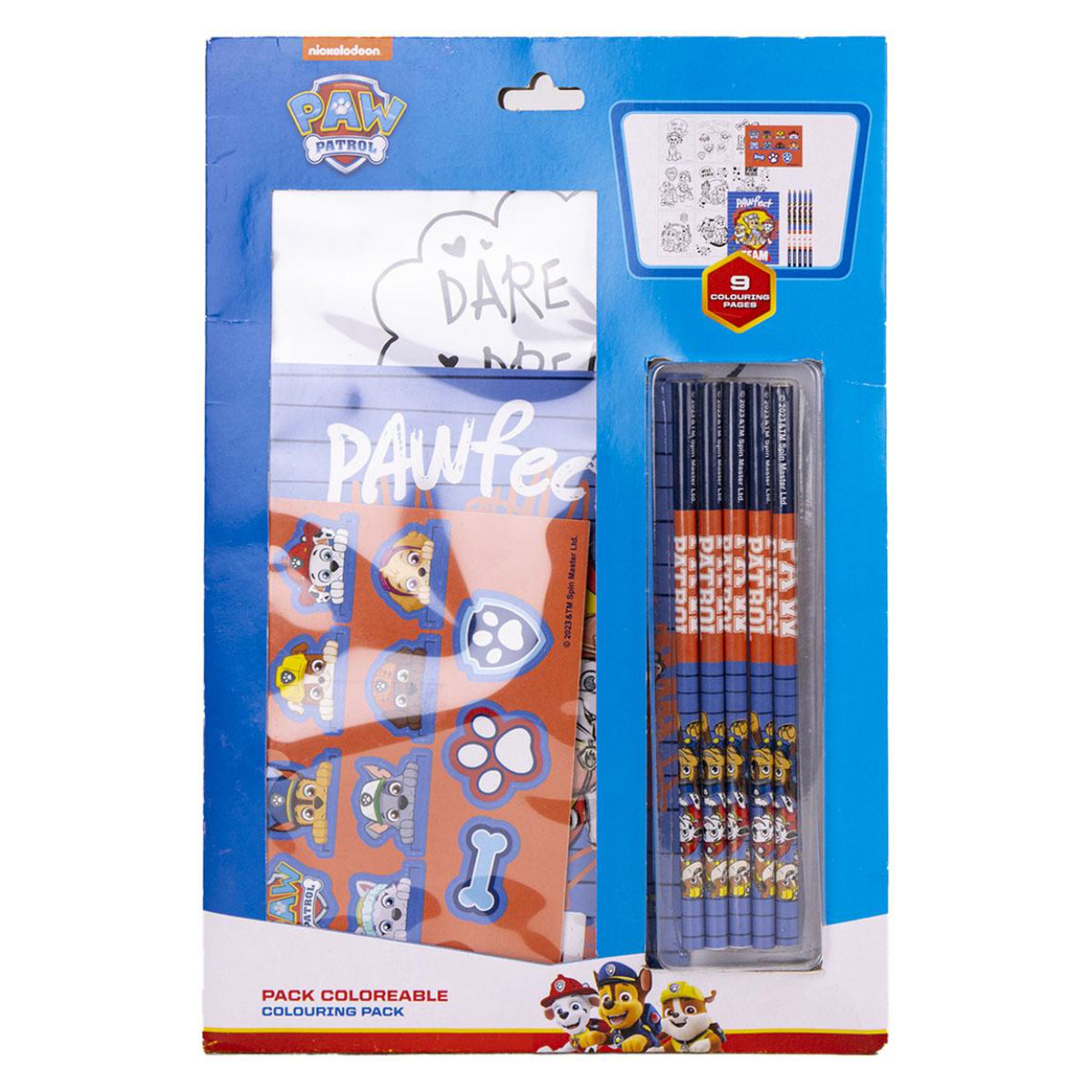 PAW Patrol Schreibwaren-Set Ausmalbares Kreativset für Kinder