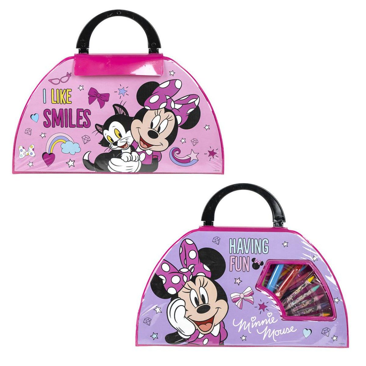 Disney Minnie Kinder Colorable Set 50-teilig Malset Zeichenkoffer Kreativspielzeug