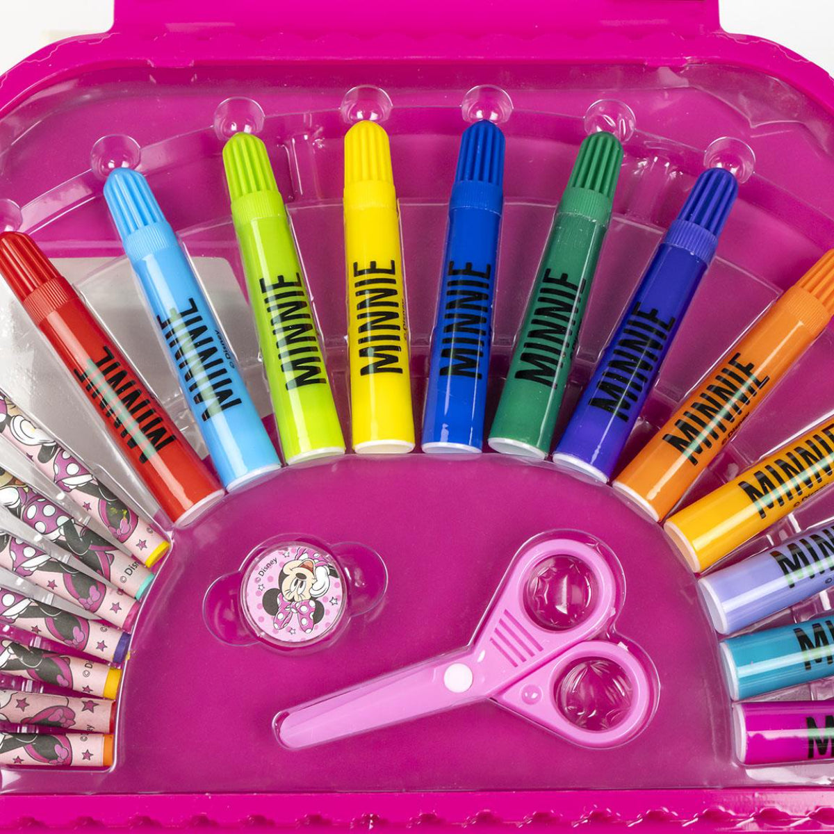 Disney Minnie Kinder Colorable Set 50-teilig Malset Zeichenkoffer Kreativspielzeug