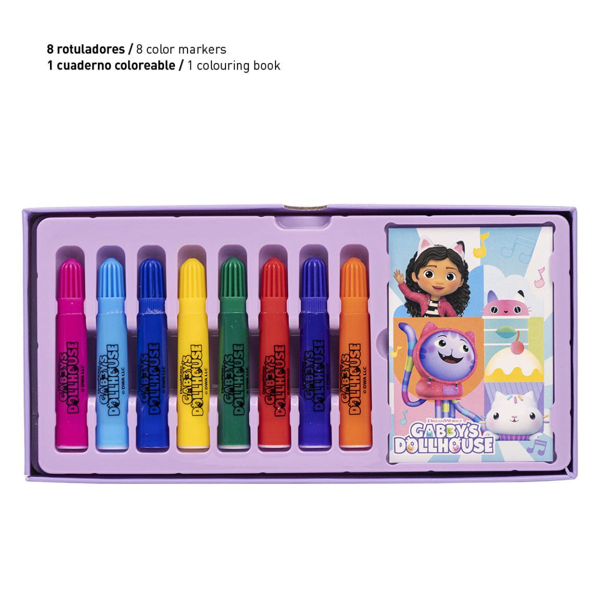 Gabby´s Dollhouse Kreativo Stationery Set für Kinder Geschenkset mit Buntstiften & Schreibzubehör