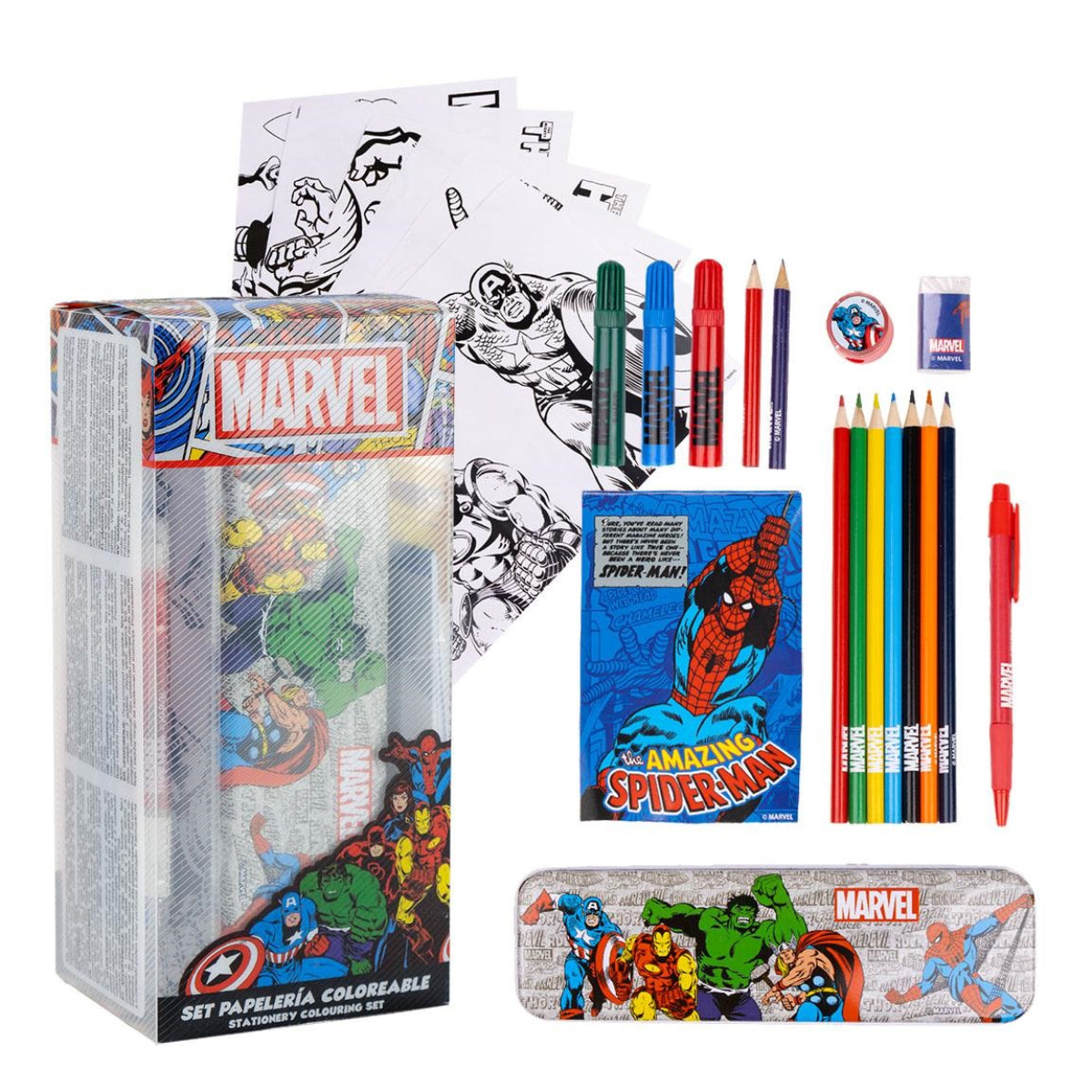 Marvel Farbset für Kinder Mal- & Bastelspaß im praktischen Format