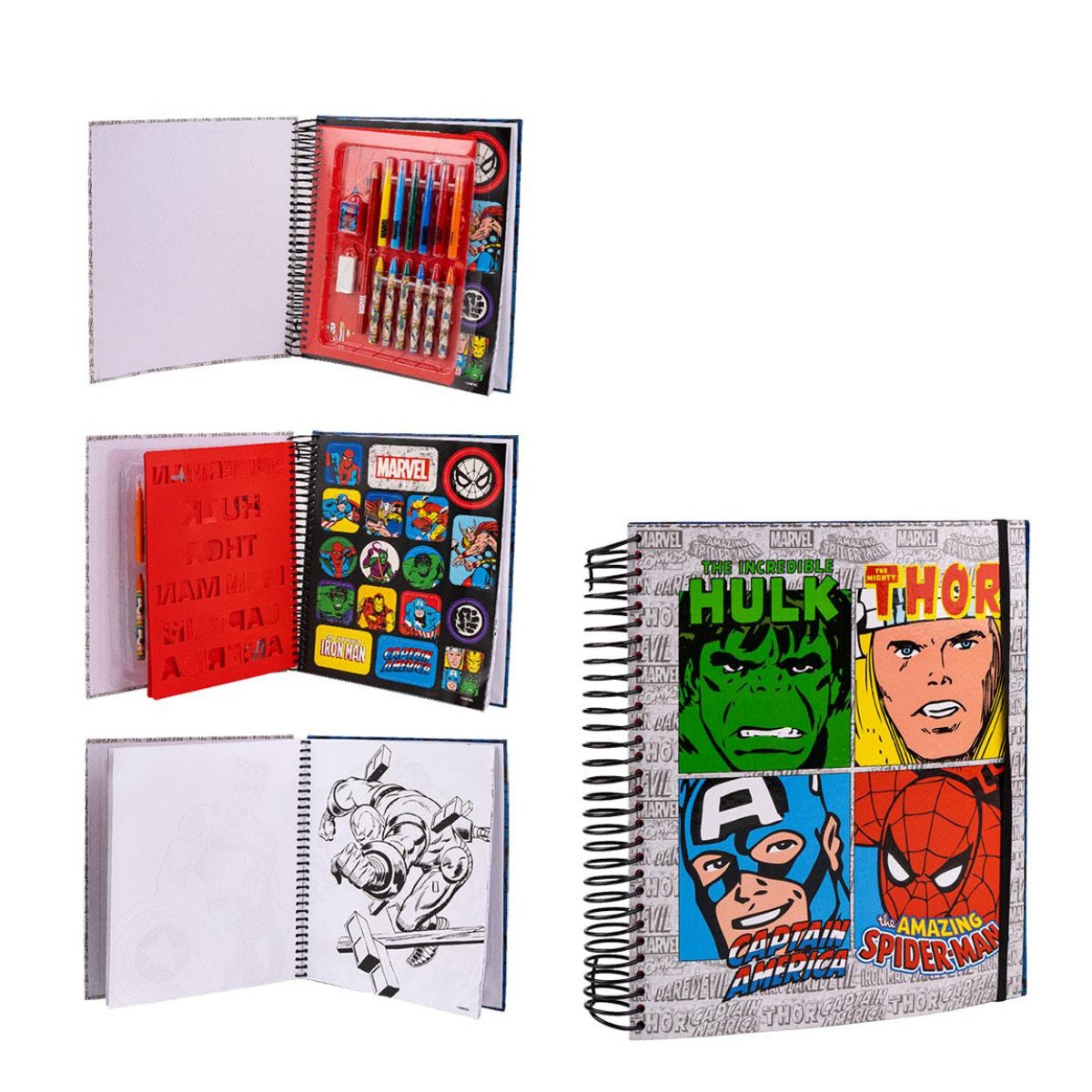 Marvel Kreativalbum für Kinder – Ausmal- & Beschäftigungsbuch mit Marvel Figuren