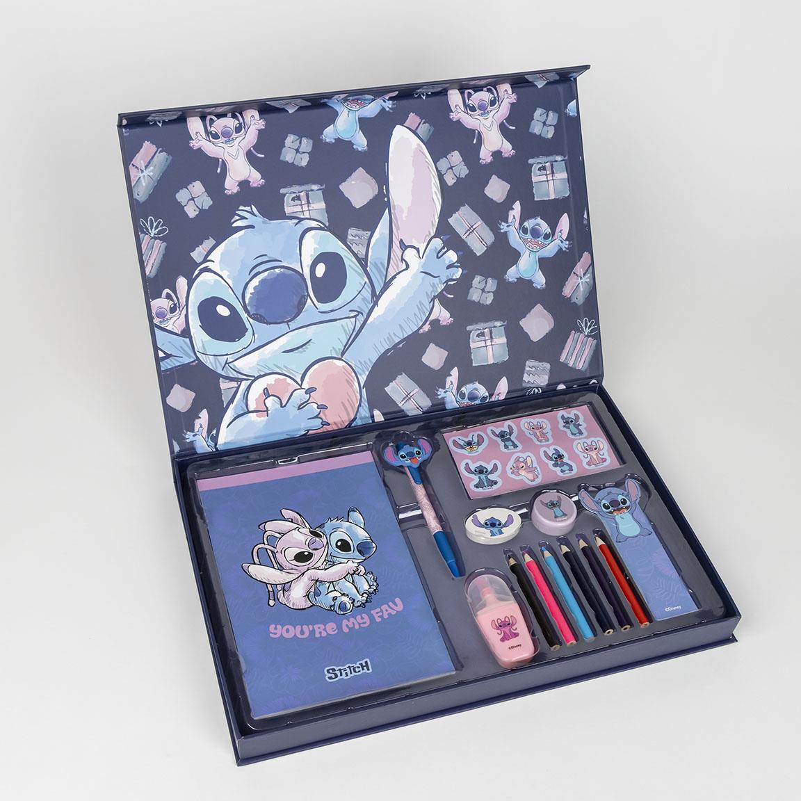 Lilo & Stitch Kreativo Stationery Set für Kinder Geschenkset mit Buntstiften & Schreibzubehör