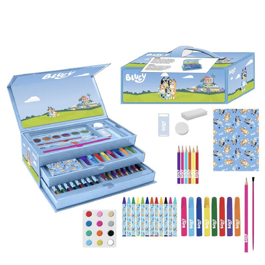 Bluey Schreibwaren- & Malset – Farbenfrohes Pastelfarben Set für kleine Künstler
