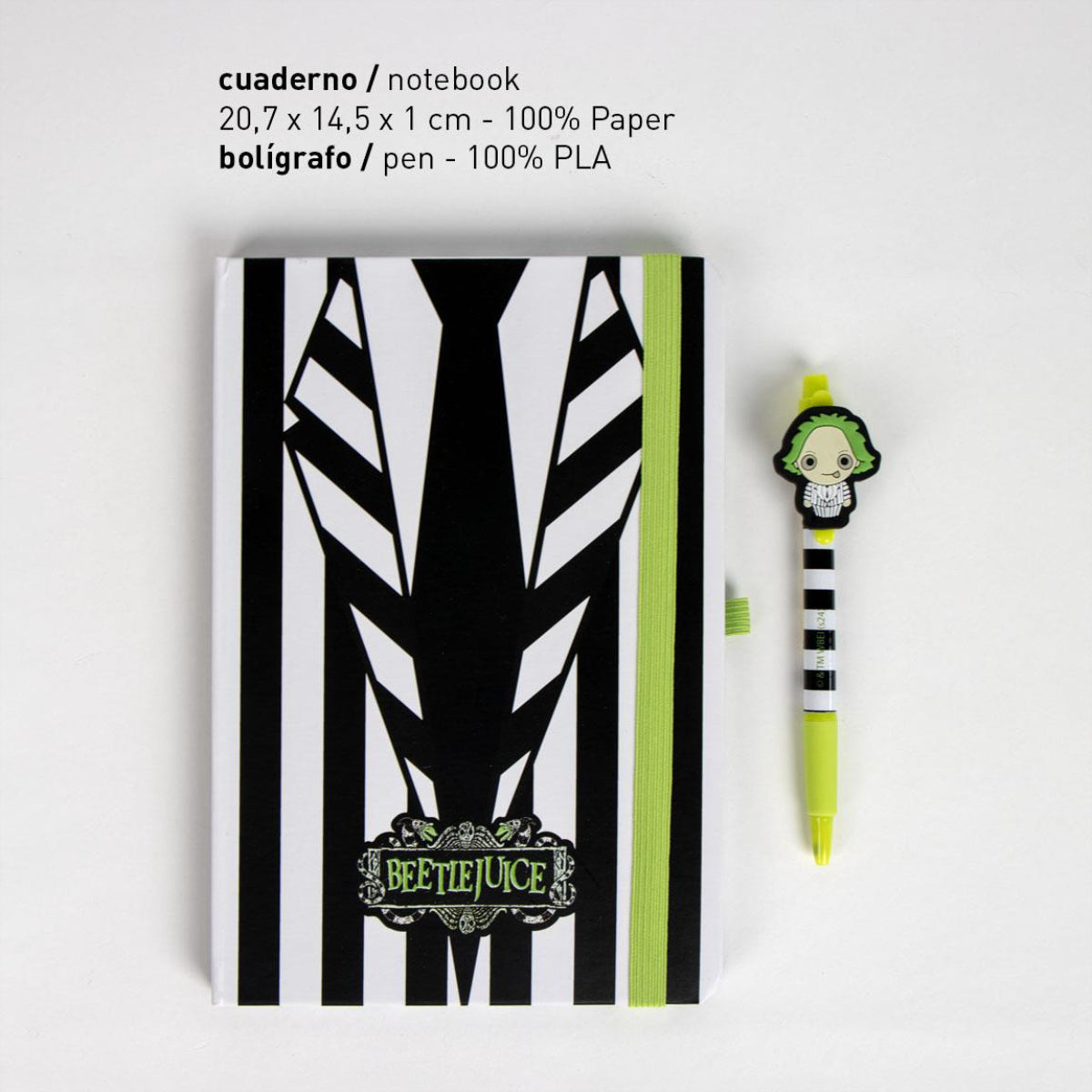 Beetlejuice Schreibwaren-Set Kugelschreiber & Zubehör im Grusel-Design