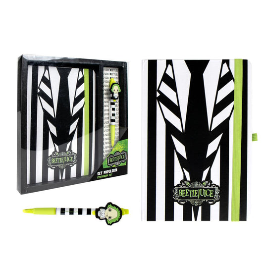 Beetlejuice Schreibwaren-Set Kugelschreiber & Zubehör im Grusel-Design