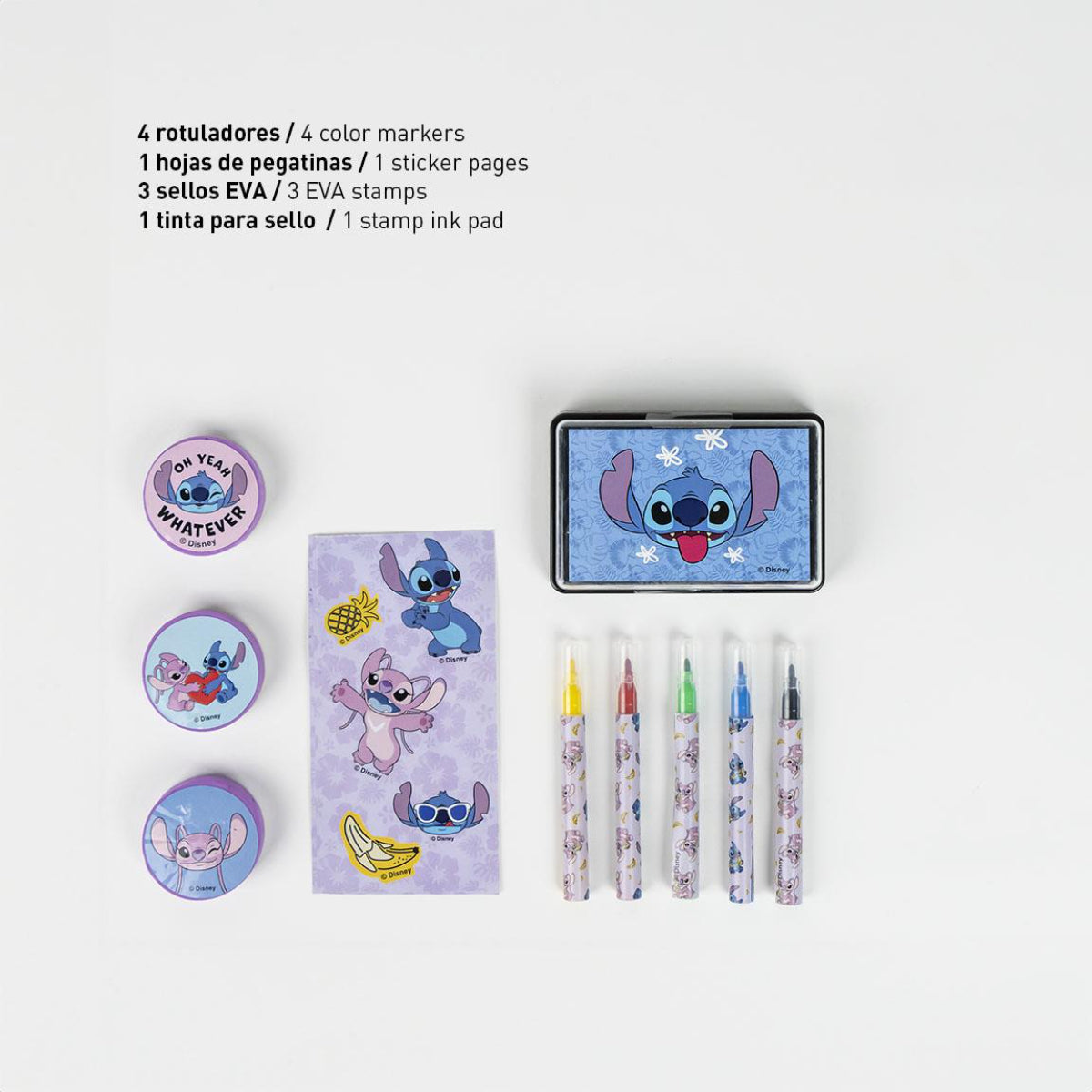 Disney Stitch Malset im Koffer Kinder Bastelset Zeichnen Malen Kreativ