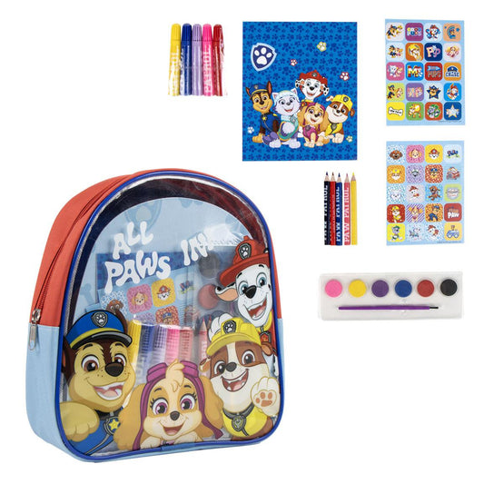 Paw Patrol Ausmal-Rucksack Kreativer Kinderrucksack zum Selbstgestalten