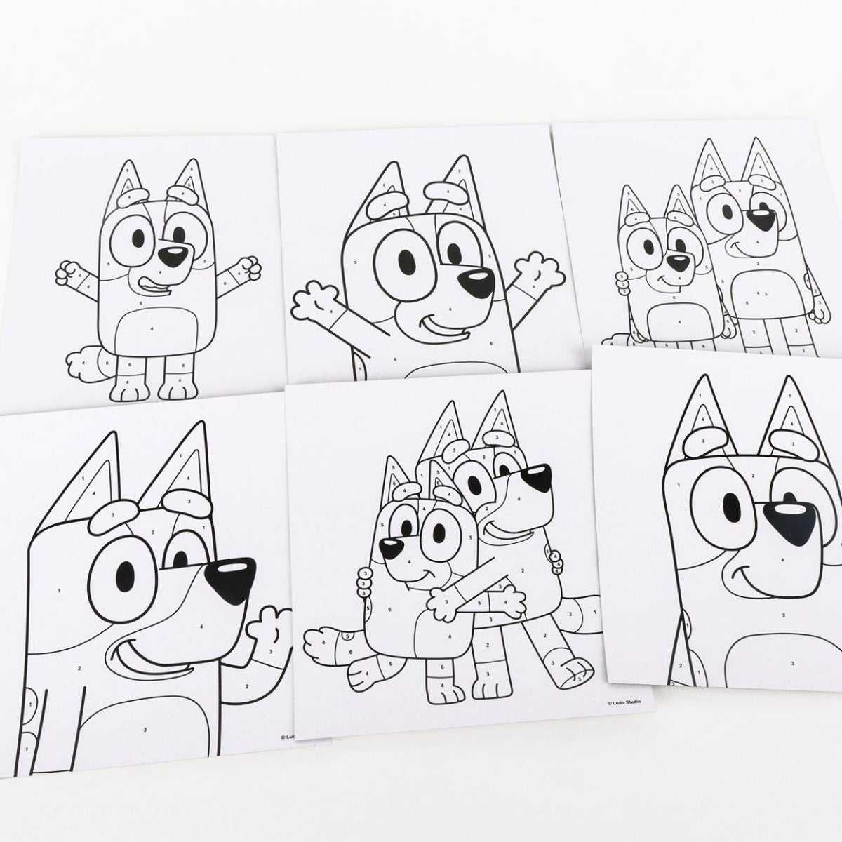 Bluey Malvorlage Schreibwaren-Set – Buntes Stationery Set für Kinder mit Zubehör