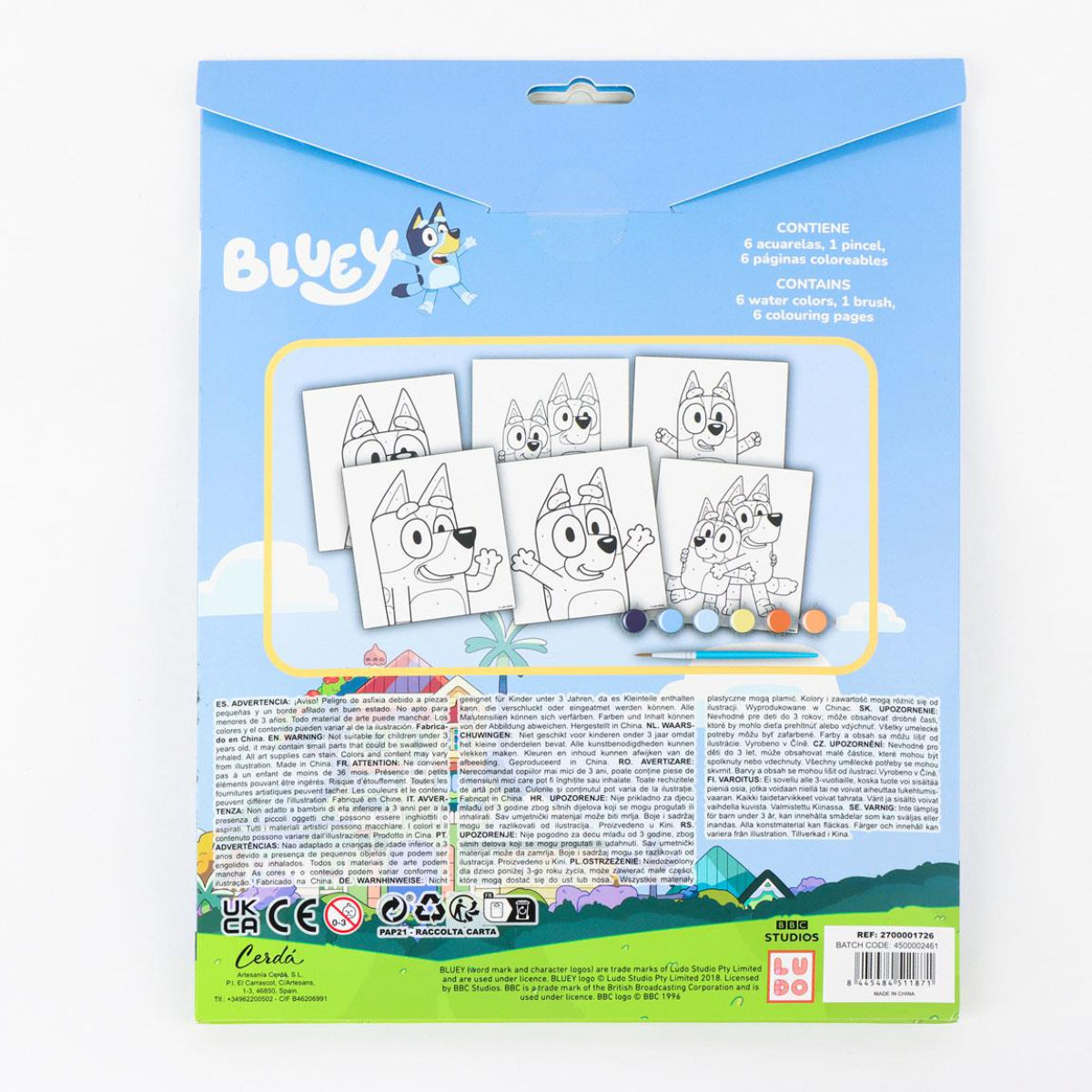 Bluey Malvorlage Schreibwaren-Set – Buntes Stationery Set für Kinder mit Zubehör