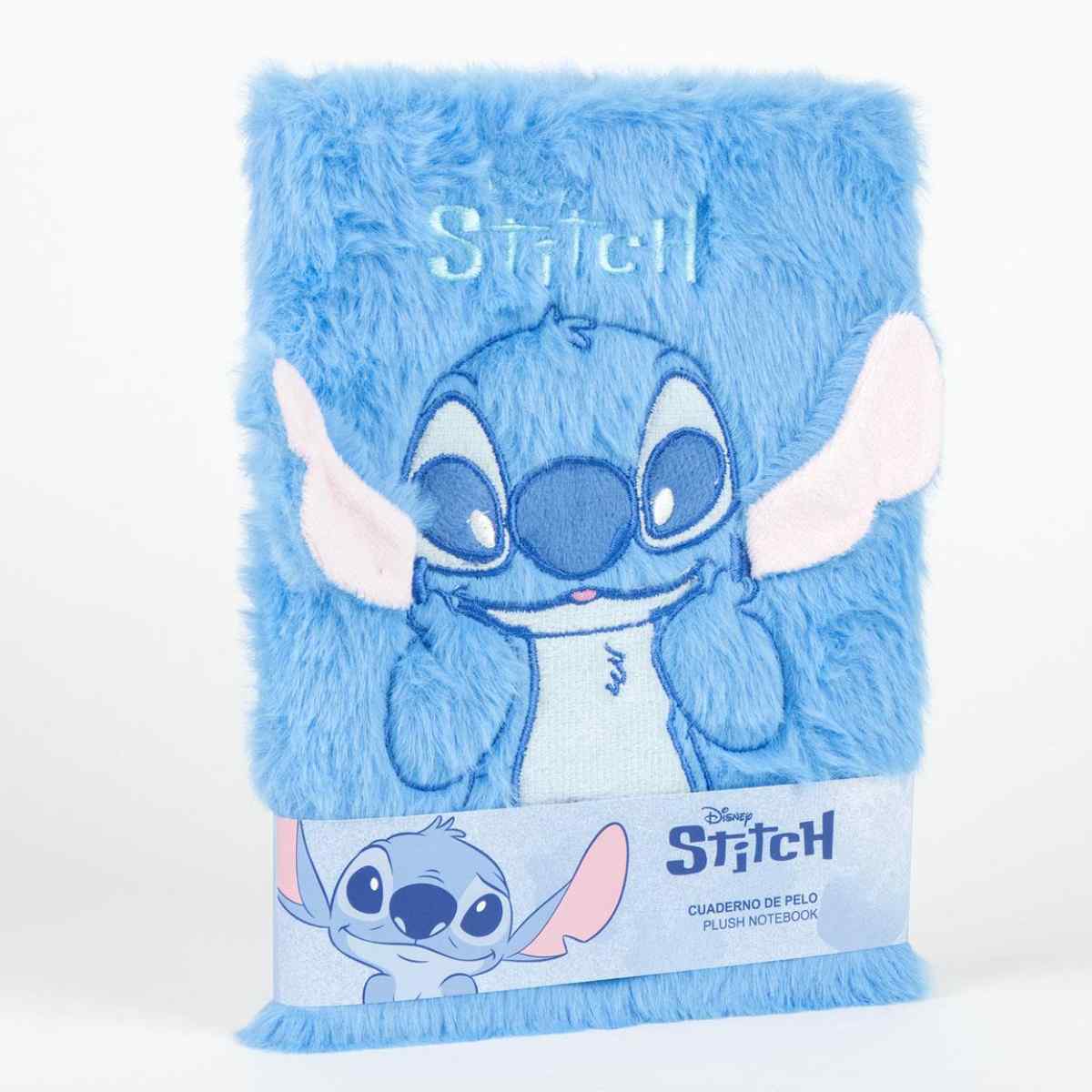 Disney Lilo & Stitch Plüsch Notizbuch für Kinder Schreibwaren mit Stoffeinband